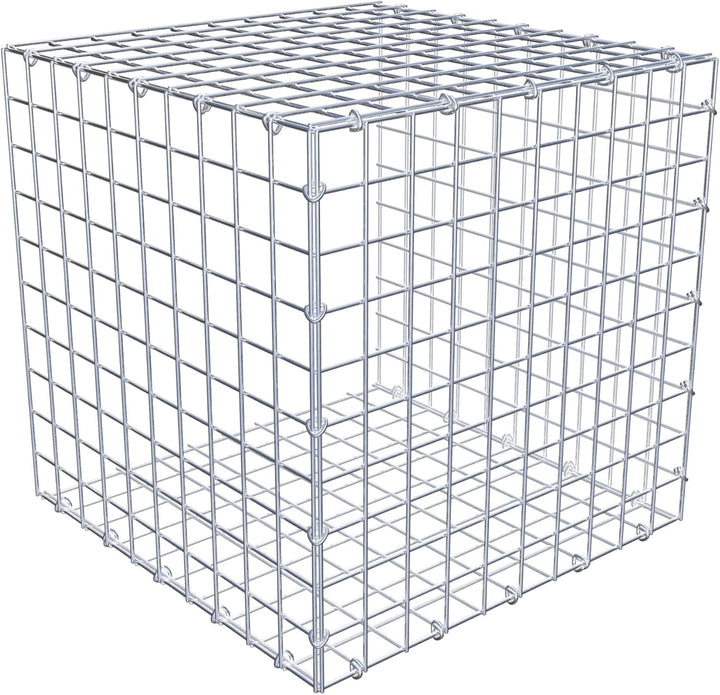 GABIONA Anbau-Gabione Typ2 eckig, Maschenweite 5 x 5 cm, Tiefe 50 cm, Gabione 50 x 50 x 50 cm (L x H