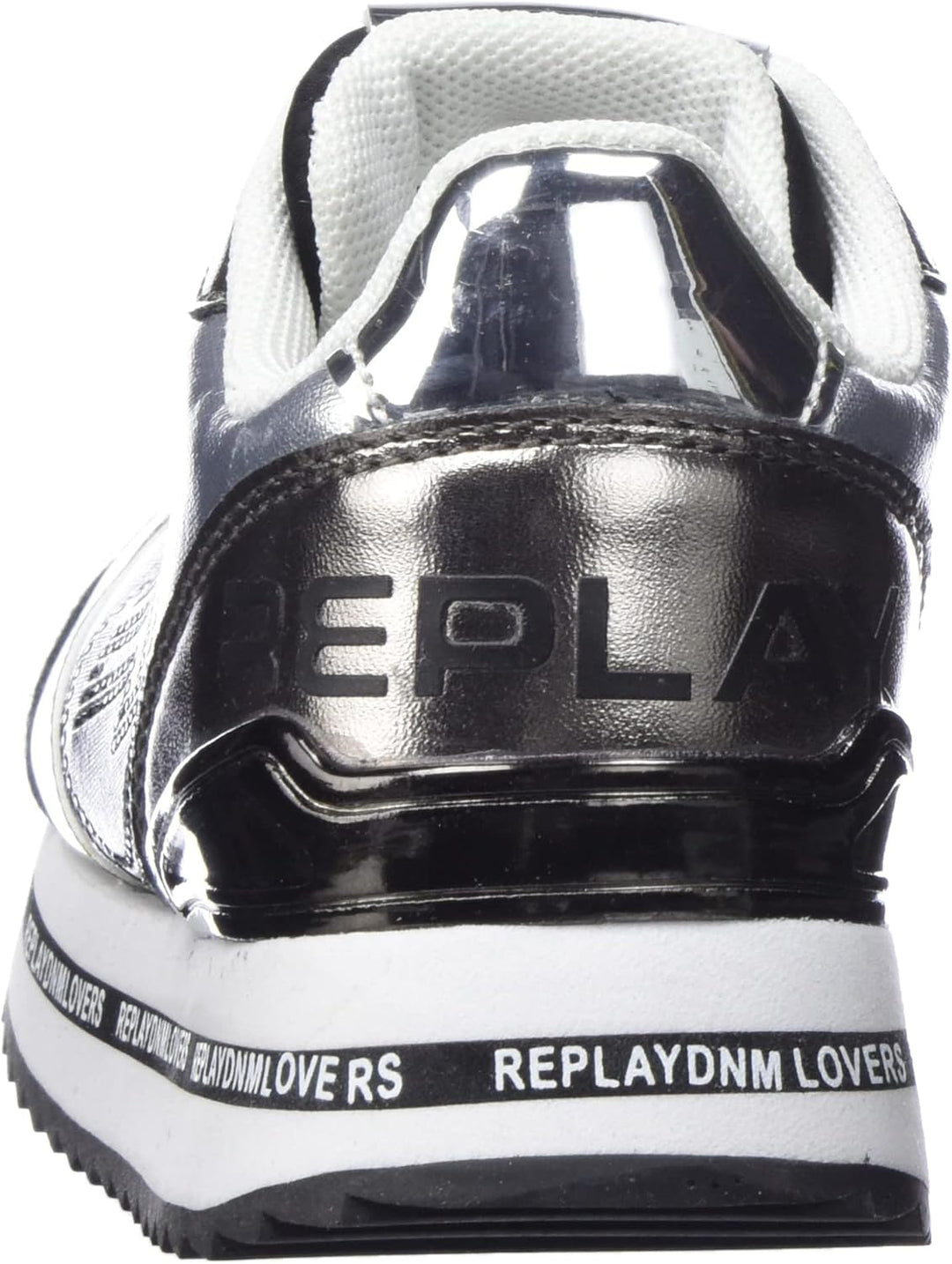 Replay Mädchen Penny Jr Sneaker 32 EU 051silver Black, 32 EU 051silver Black