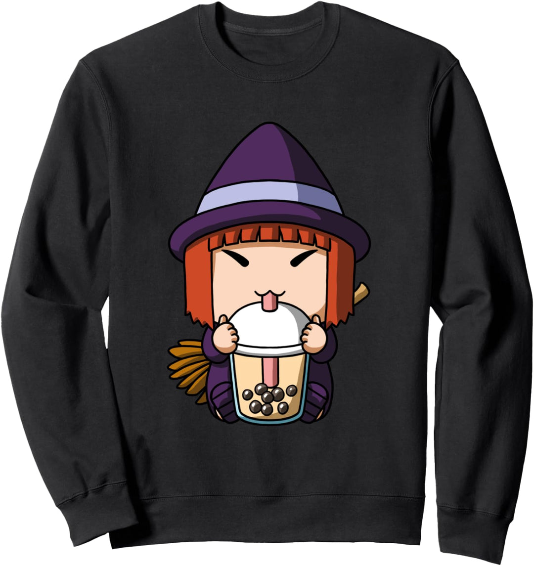 Kawaii Hexe Halloween Boba Milch Tee Bubble Tee Anime Sweatshirt