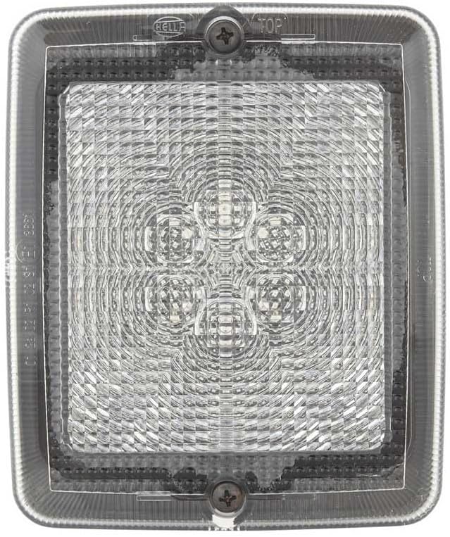 HELLA - Blinkleuchte - LED - 12V - Einbau/geschraubt - Lichtscheibenfarbe: glasklar - Kabel: 100mm -