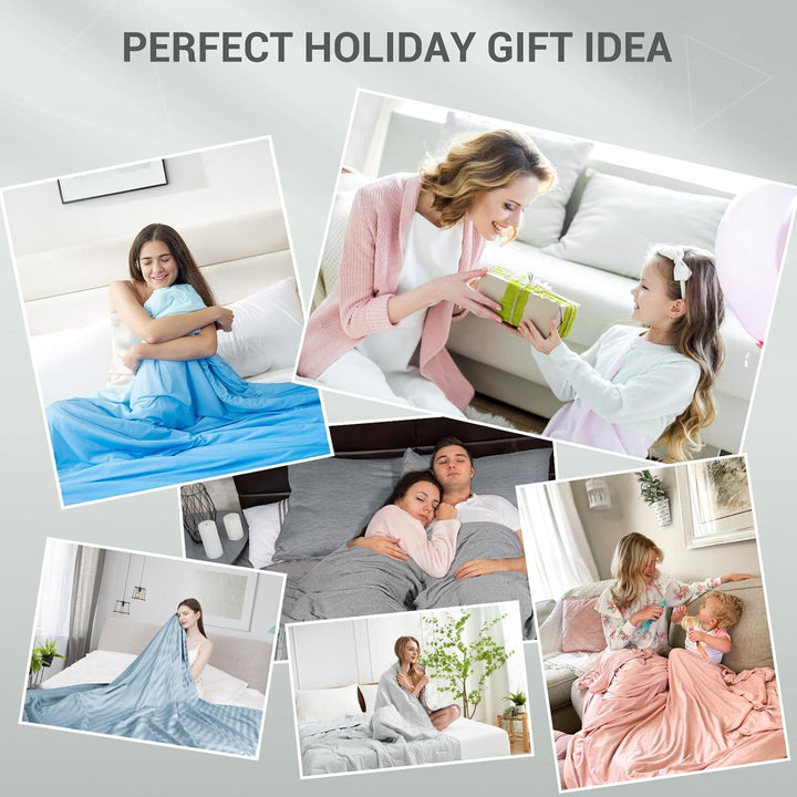 Elegear leichte Sommerdecke Kuscheldecke - zweiseitige Decke als Tagesdecke Sofadecke Couchdecke Rei