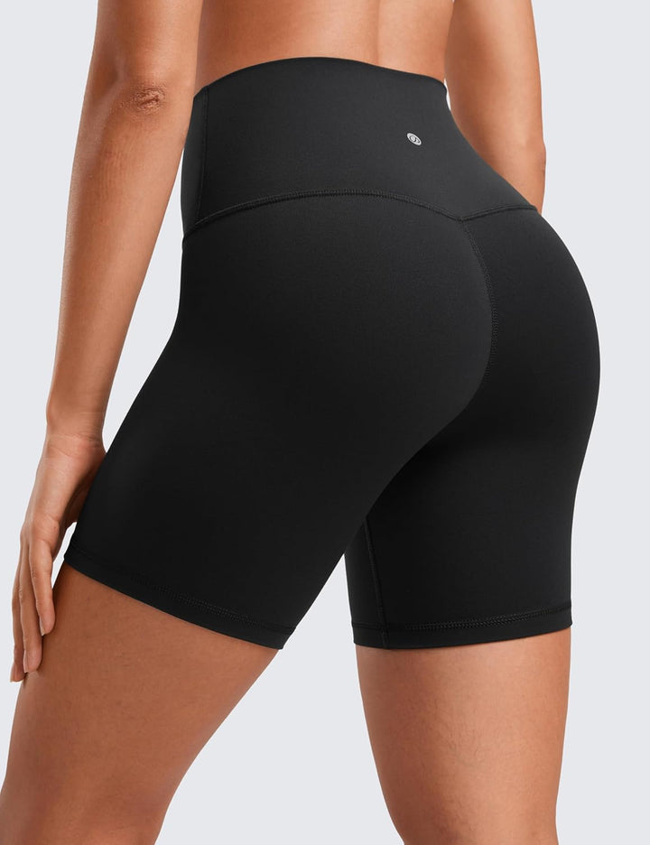 CRZ YOGA Butterluxe Damen Radlerhose Kurze Sporthose - 10cm/15cm/20cm High Waist Yoga Sommer Shorts