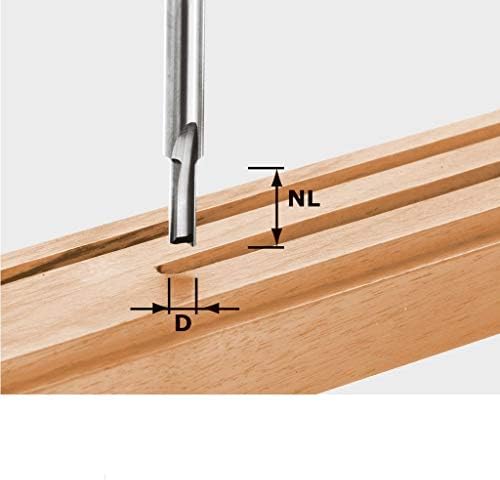 Festool Nutfräser HW S8 D6/14 6 x 14 mm VHW, 6 x 14 mm VHW