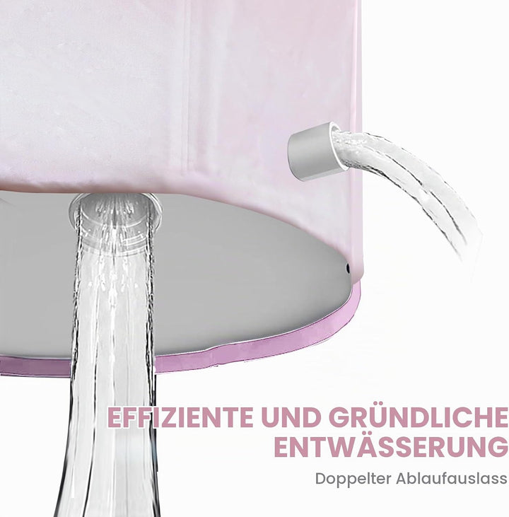 Sinbide Faltbare Badewanne, Tragbare Badewanne, 70x60CM Klappbare Badewanne, keine Installation, für