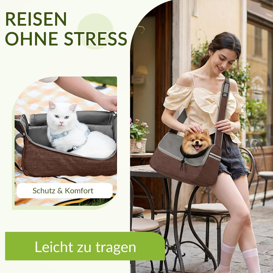 ALLSOPETS Hundetasche Tragetuch Hund Schultertasche Katzentragetasche Haustiere Tasche für Katzen un