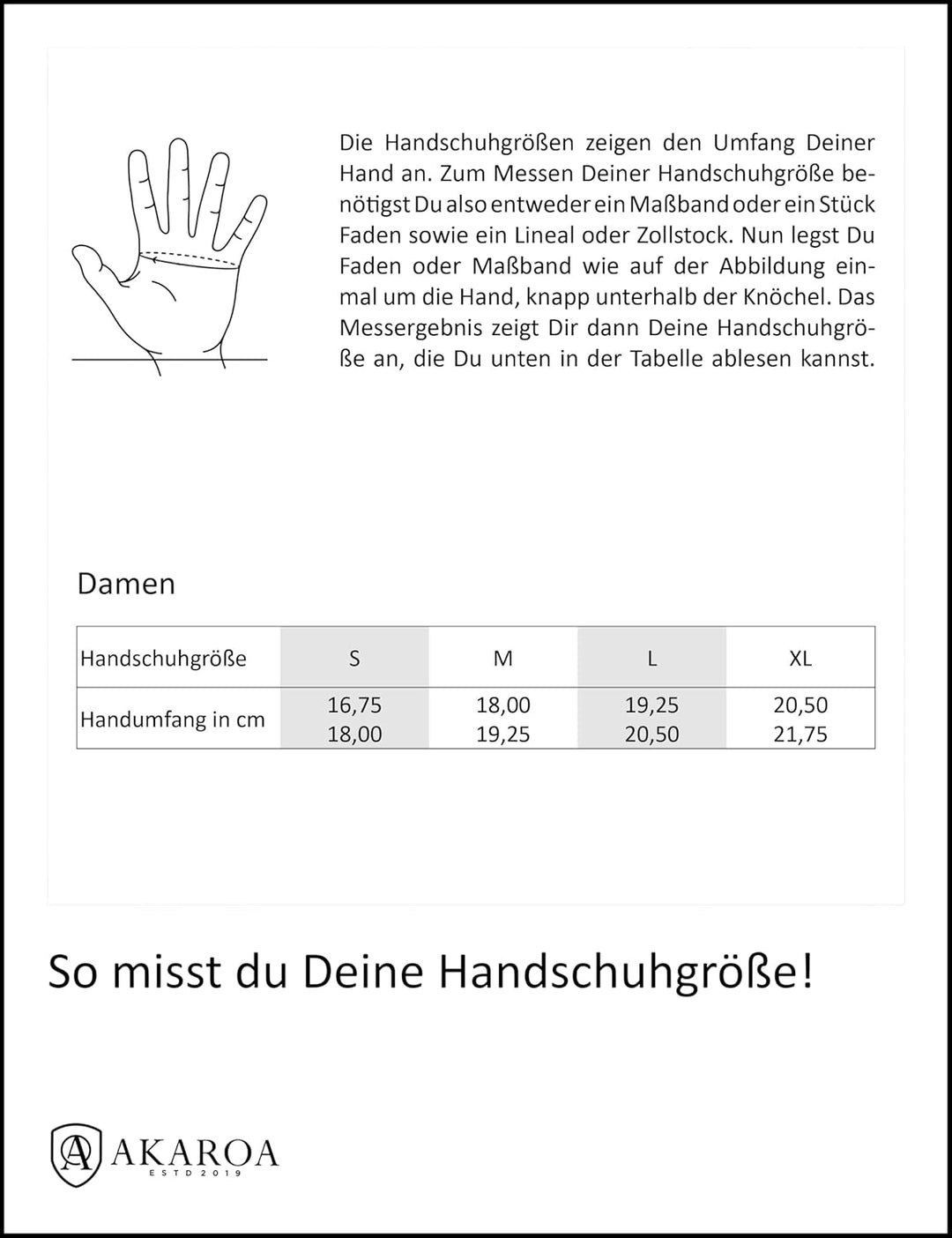 AKAROA ESTD 2019 Lederhandschuhe Damen ANN, Touchscreen Funktion, italienisches Leder, recyceltes St
