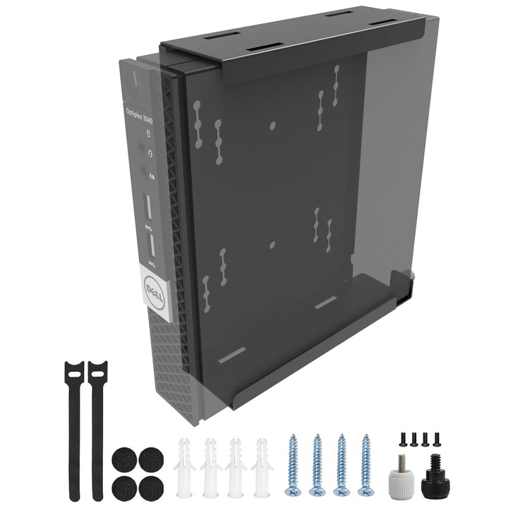JINGCHENGMEI Wandhalterung für Mini-PC, kompatibel mit Dell OptiPlex Micro-Formfaktorgehäuse, VESA u