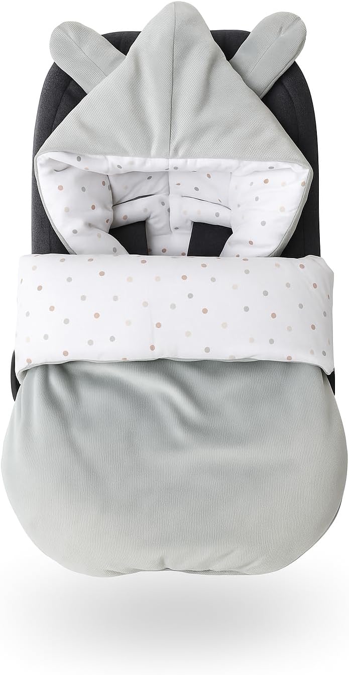 BABEES Winterfusssack Babyschale Winter Babyfusssack warm, Einschlagdecke Baby Fusssack Schlafsack K