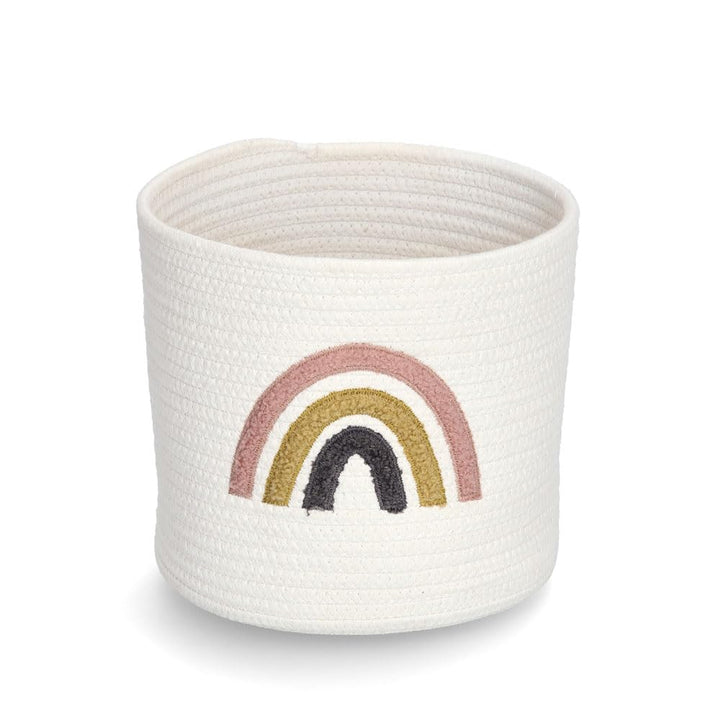 Zeller 14480 Aufbewahrungskorb "Rainbow", Baumwolle/Polyester, ca. Ø 25 x 22 cm