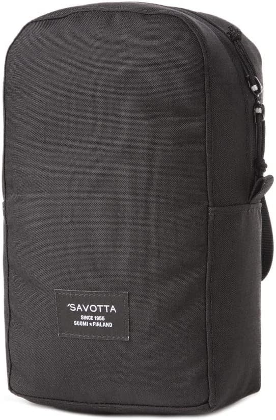 Savotta Verticale L - Zusatztasche für Rucksack - 4L - 1000D Cordura PU Beschichtung Schwarz, Schwar