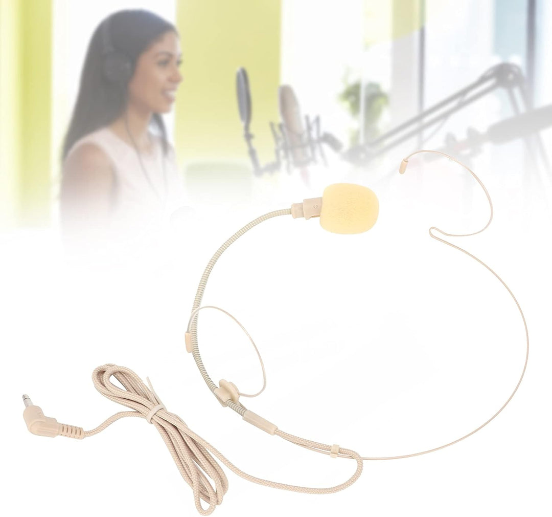 CHICIRIS Kopfbügelmikrofon, Kopfbügelmikrofon Kopfbügelmikrofon mit 1 x Fester Schnalle für Vorträge
