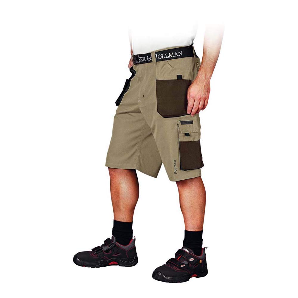 Leber & Hollman Herren kurze Arbeitshose LH-FMN-TS, 65% Polyester 35% Baumwolle 270 g/m2, Bundhose m