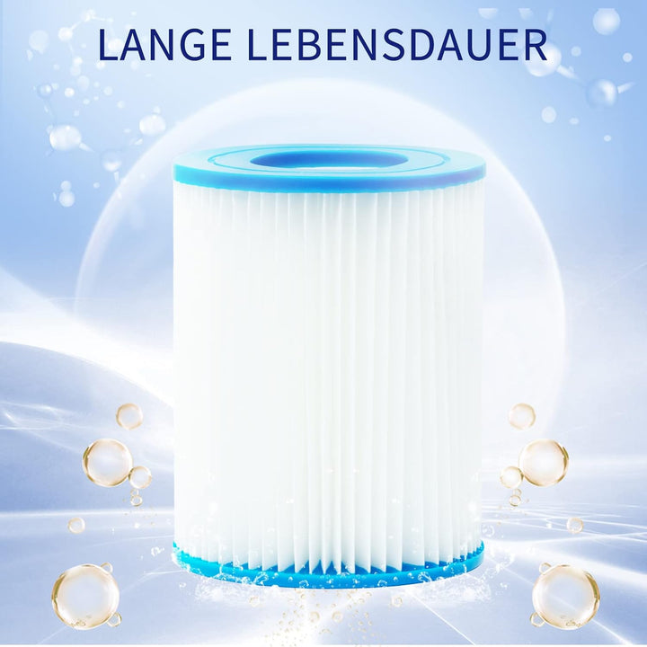 YANHUA Poolfilter Kartusche Typ II, Pool für Bestway Filter grösse 2, für Bestway 58383/58381/58093/