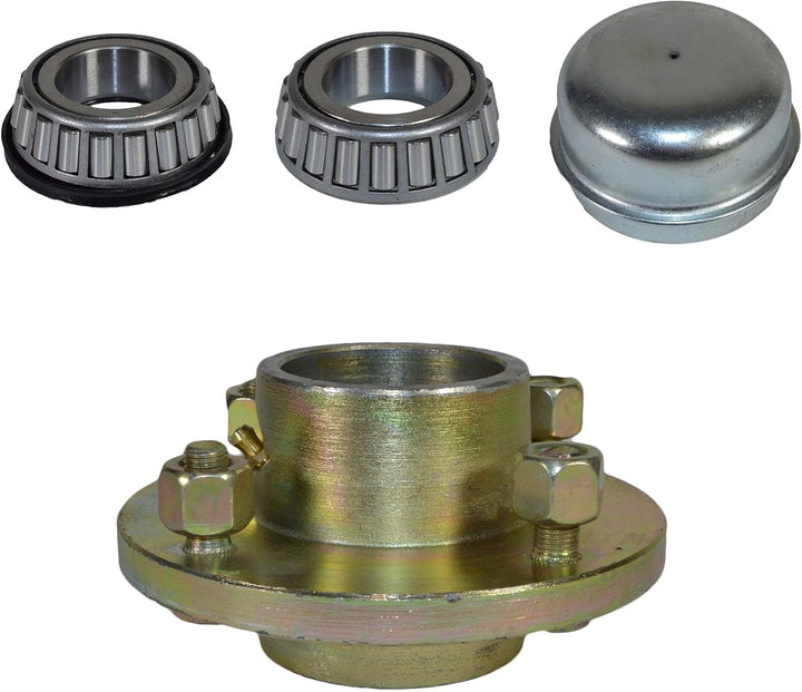 350kg Anhänger Suspension Unit (Paar) &amp; Gussrad Hubs &amp; 400-8 Räder 4" PCD