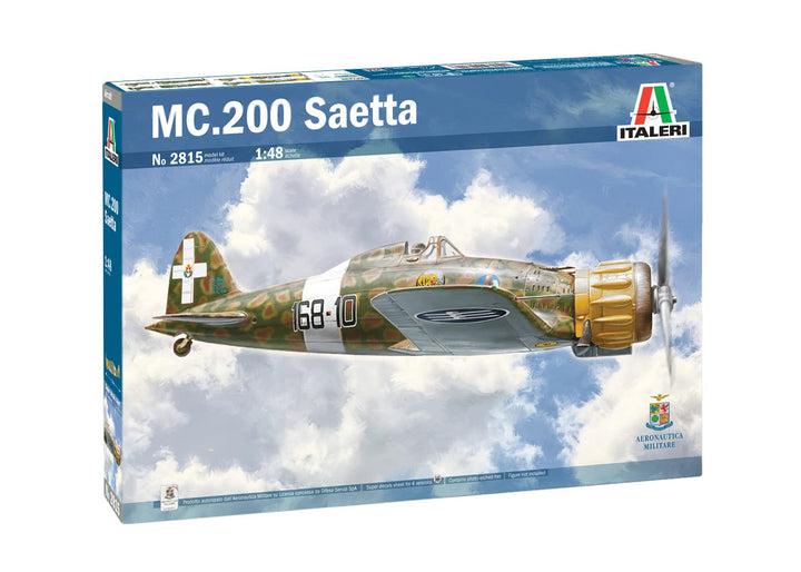 Italeri 2815 1:48 Macchi MC 200 Serie VII-Modellbau, Bausatz, Standmodellbau, Basteln, Hobby, Kleben