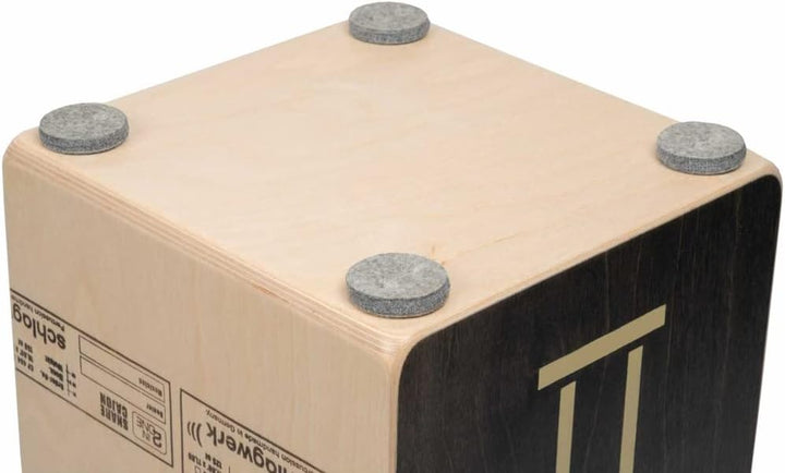 Schlagwerk 2inOne CP404 large Black Edition Cajon Holz Trommel Set inklusive Tasche