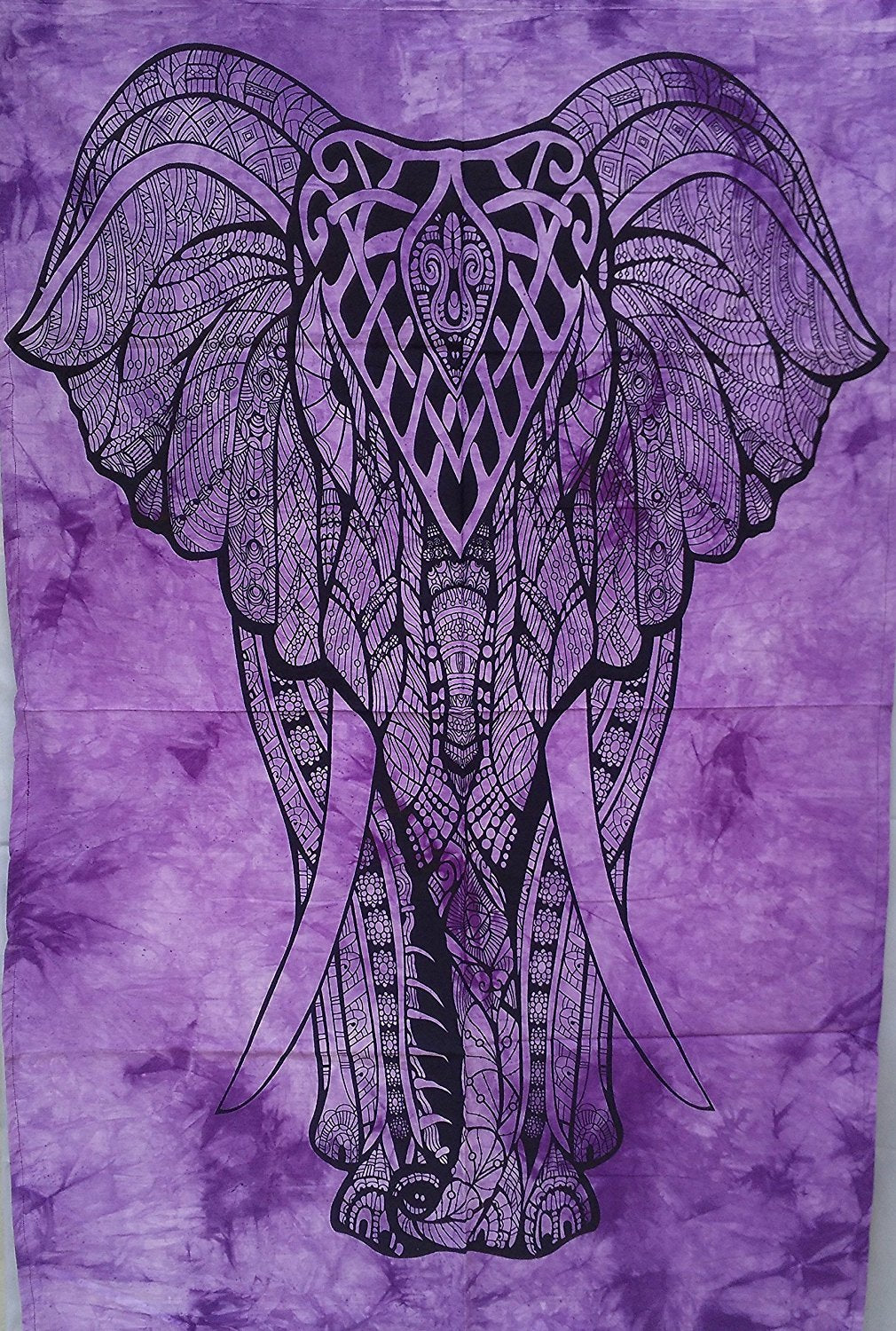 Sophia-Art Wandteppich, Hippie-Stil, Wandteppich, Wandteppich, kleine Wand, Elefant, Baum des Lebens