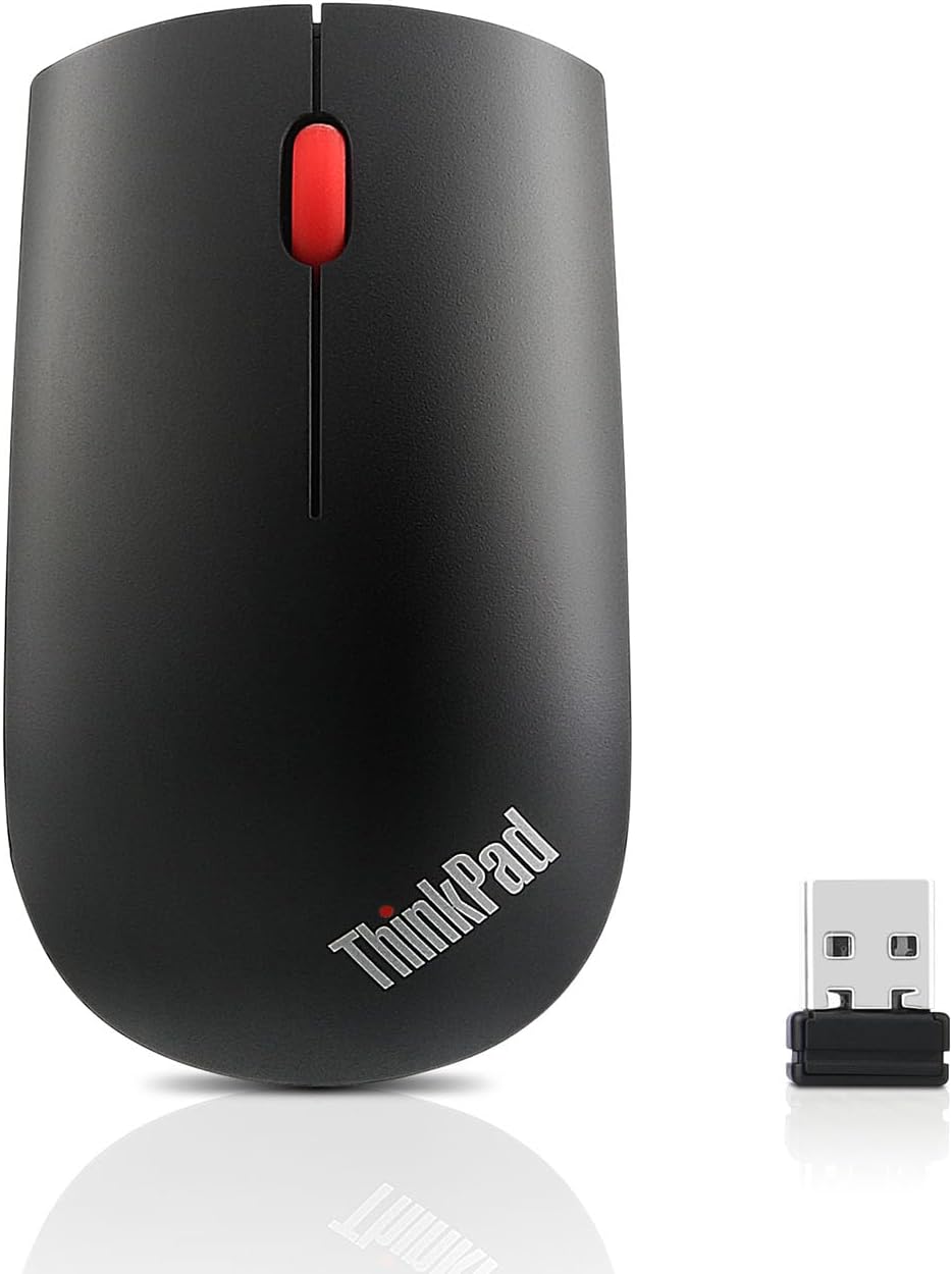 Lenovo 4X30M56887 Funk, Scroll-Rad, PC-Maus, PC/Mac, Notebook-Maus, 2-Wege Black