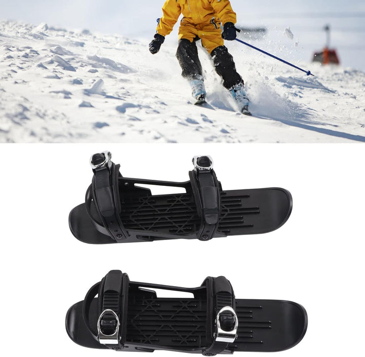 Mini Ski Ski Skates Verstellbare Kurze Skiboden für Kinder und Erwachsene Schneesportstarken Haltbar
