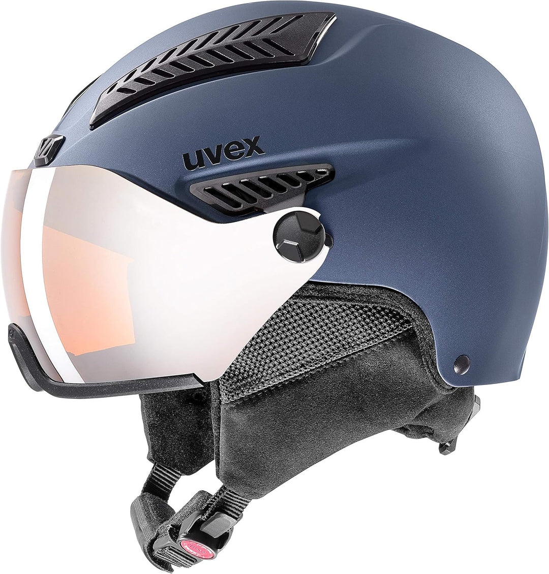 uvex Unisex – Erwachsene hlmt 600 Visor Skihelm blue mat 53-55 cm, blue mat 53-55 cm
