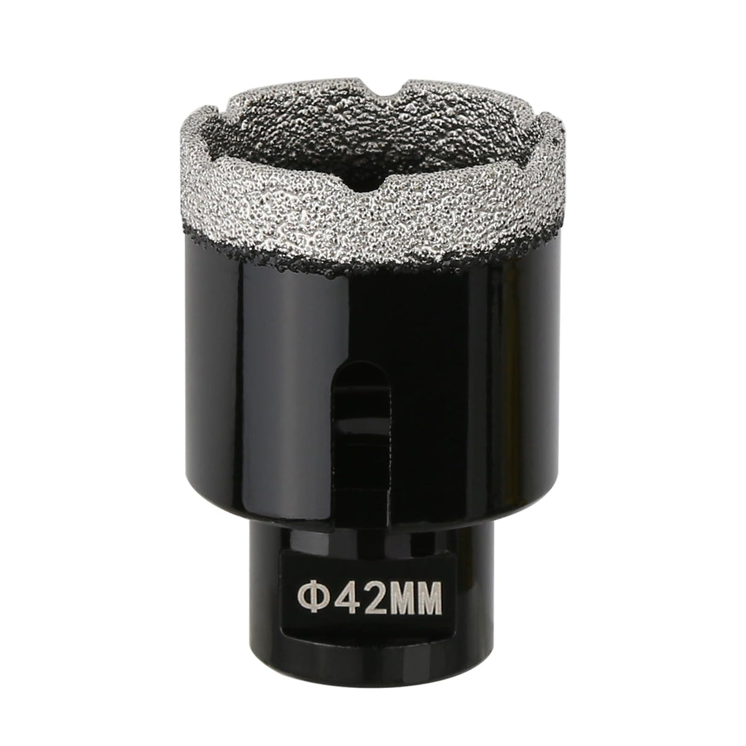 Vearter 42mm Trocken Diamant Kernbohrer, M14 Gewindeanschluss Vakuumgelötete Lochsäge für Mauerwerk,