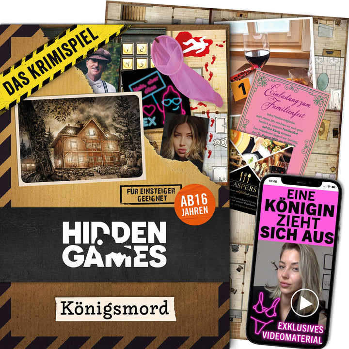 Hidden Games Tatort - Königsmord - Krimispiel für zu Hause - Unser Fall für Einsteiger - FSK16 - Tat