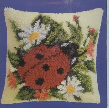 Vervaco Knüpfkissen mit Knüpfhaken, 40 x 40 cm