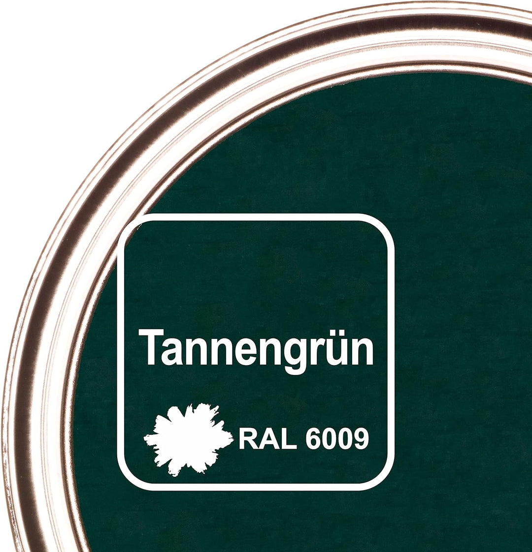 CAIRCON Metalllack Metallfarbe Decklack für Metall Stahl Eisen - Tannengrün 2,5L 2.50 l (1er Pack) T