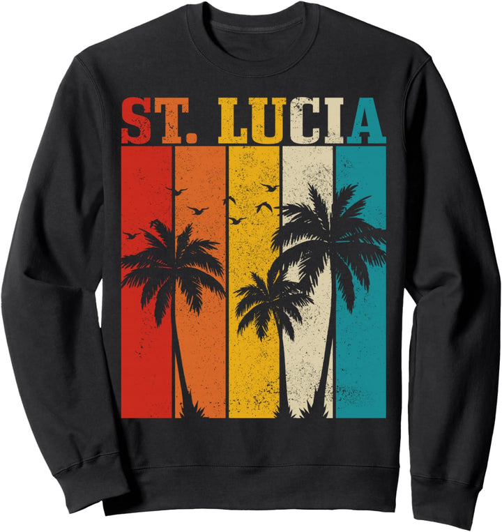 St. Lucia Vintage Surfer Karibik Saint Lucia Souvenir Sweatshirt