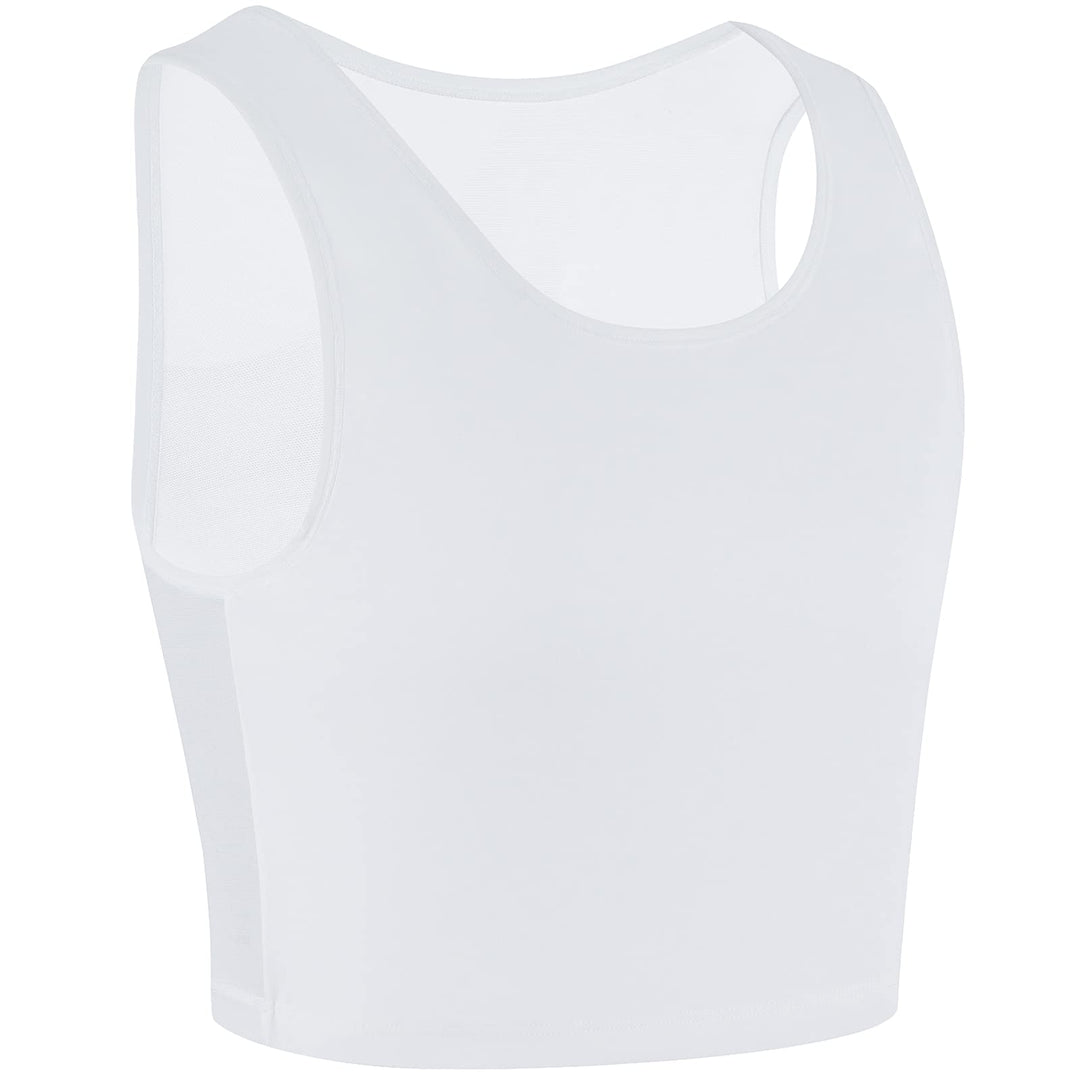 XUJI Binder Transgender FTM Atmungsaktiver Brust Binder 5XL Weiss, 5XL Weiss