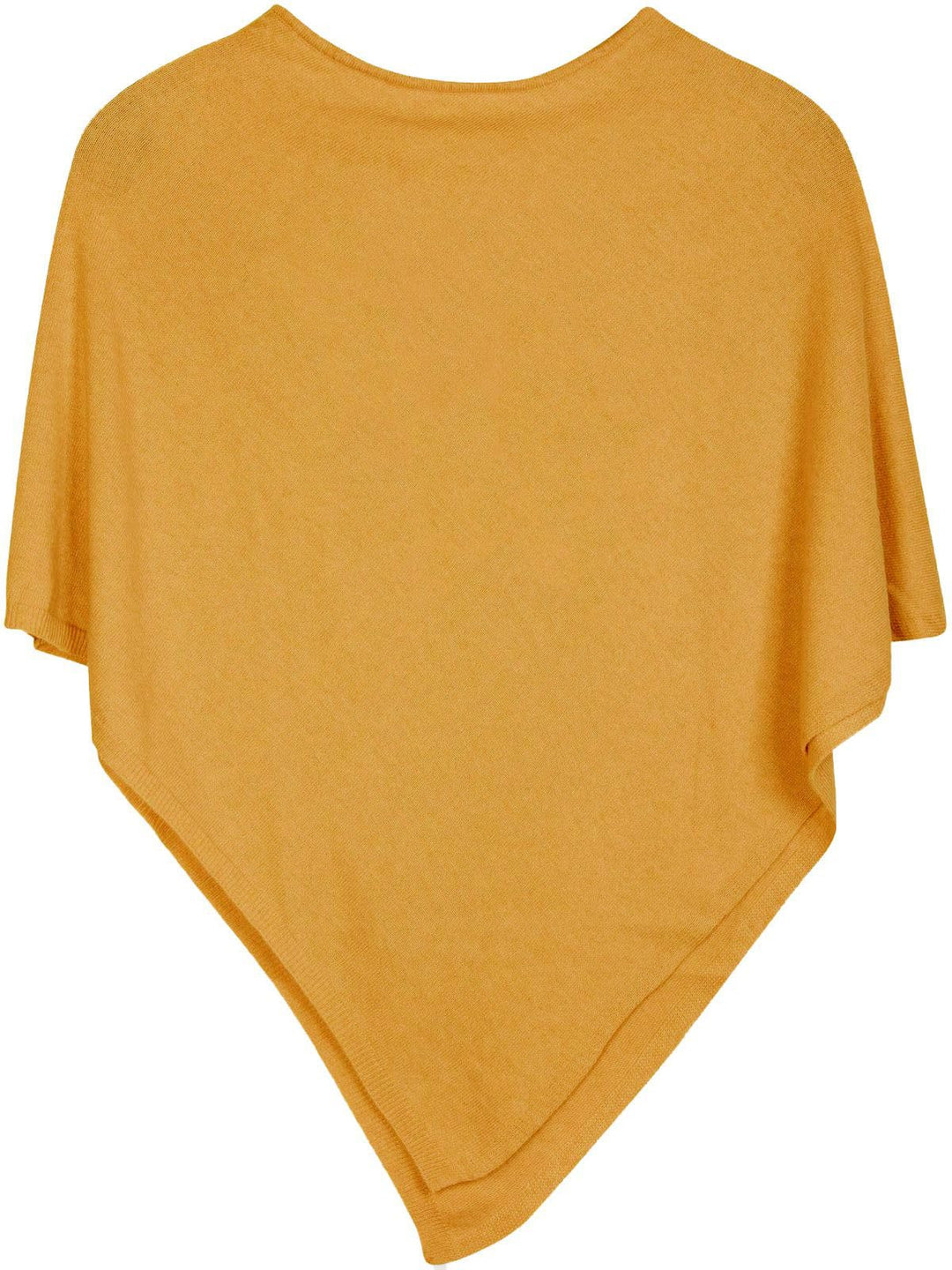 styleBREAKER Damen Feinstrick Poncho in Unifarben, leicht asymmetrischer Schnitt, Ärmellos, Rundhals