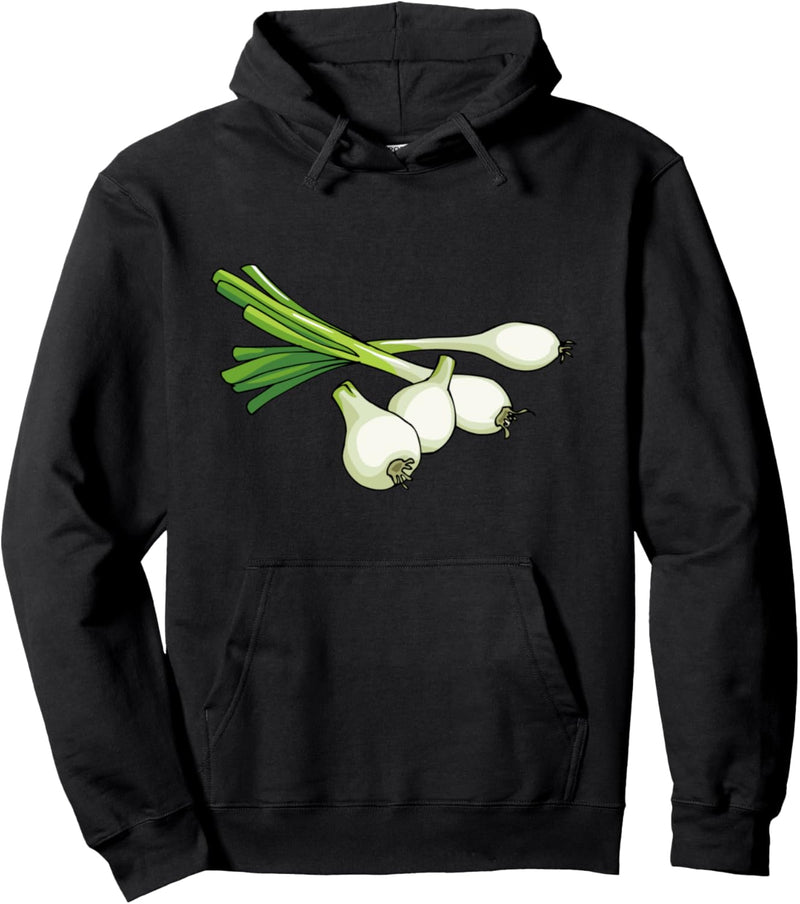 Grüne Zwiebeln Scallions Pullover Hoodie