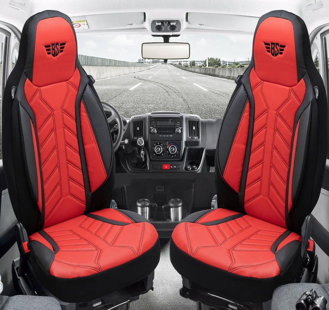 BREMER SITZBEZÜGE Mass Sitzbezüge Schonbezüge für Subaru XV 1 DPL502 DPL502 - Schwarz/Rot XV 1, DPL5