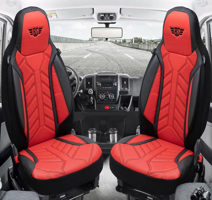 BREMER SITZBEZÜGE Mass Sitzbezüge Schonbezüge für Subaru XV 1 DPL502 DPL502 - Schwarz/Rot XV 1, DPL5
