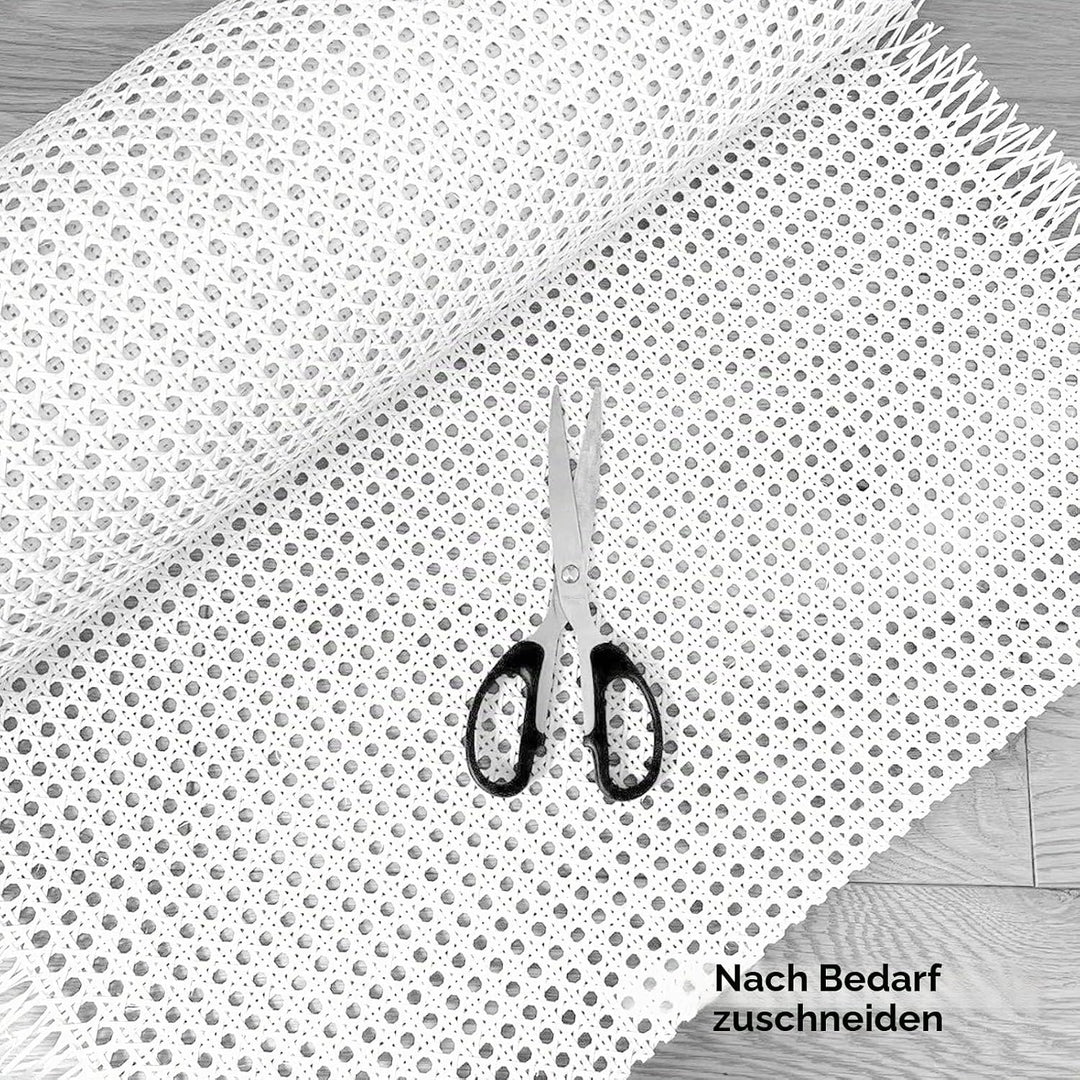 selliner Wiener Geflecht Weiss,40cm X 100cm Schimmelfest Rattan,PE Plastik Wasserdicht Rattan Geflec