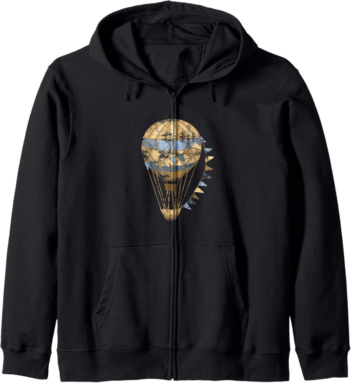 Ballonfliegen Vintage Ballonfahrer Heissluftballon Kapuzenjacke