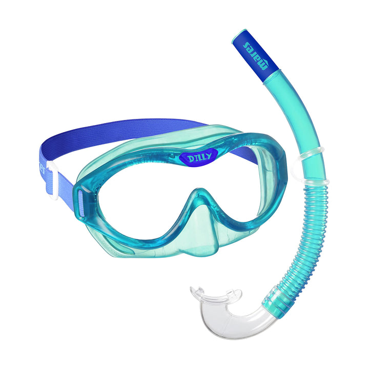 Mares Jungen Dilly Combo Schnorchelmaske Einheitsgrösse Blau, Einheitsgrösse Blau
