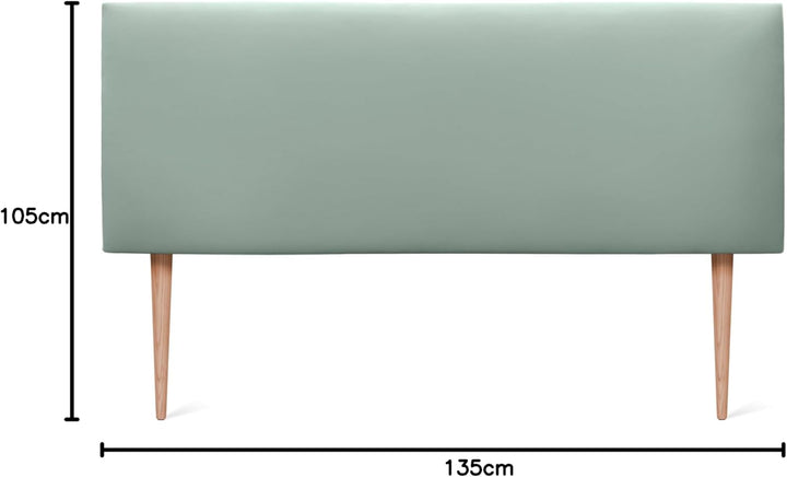 DHOME Kopfteil aus Kunstleder oder Stoff Aqualine, einfarbig, mit Kopfteilen, gepolsterter Kopf, lux