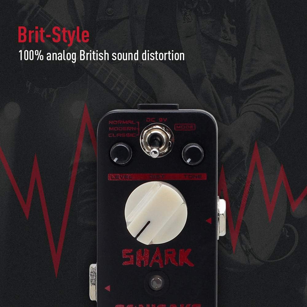 SONICAKE Distortion Gitarre Effektpedal Higain Classic British Stack Crunch High Gain True Bypass, D