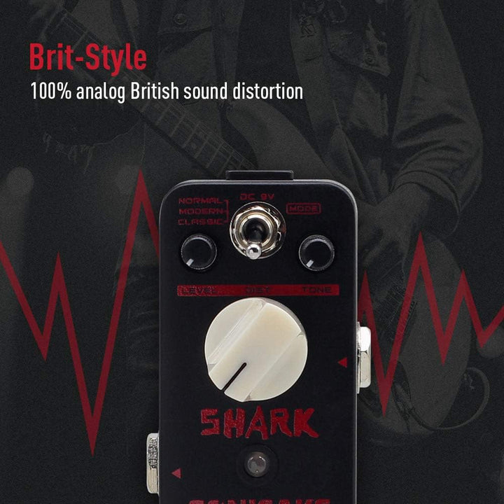 SONICAKE Distortion Gitarre Effektpedal Higain Classic British Stack Crunch High Gain True Bypass, D