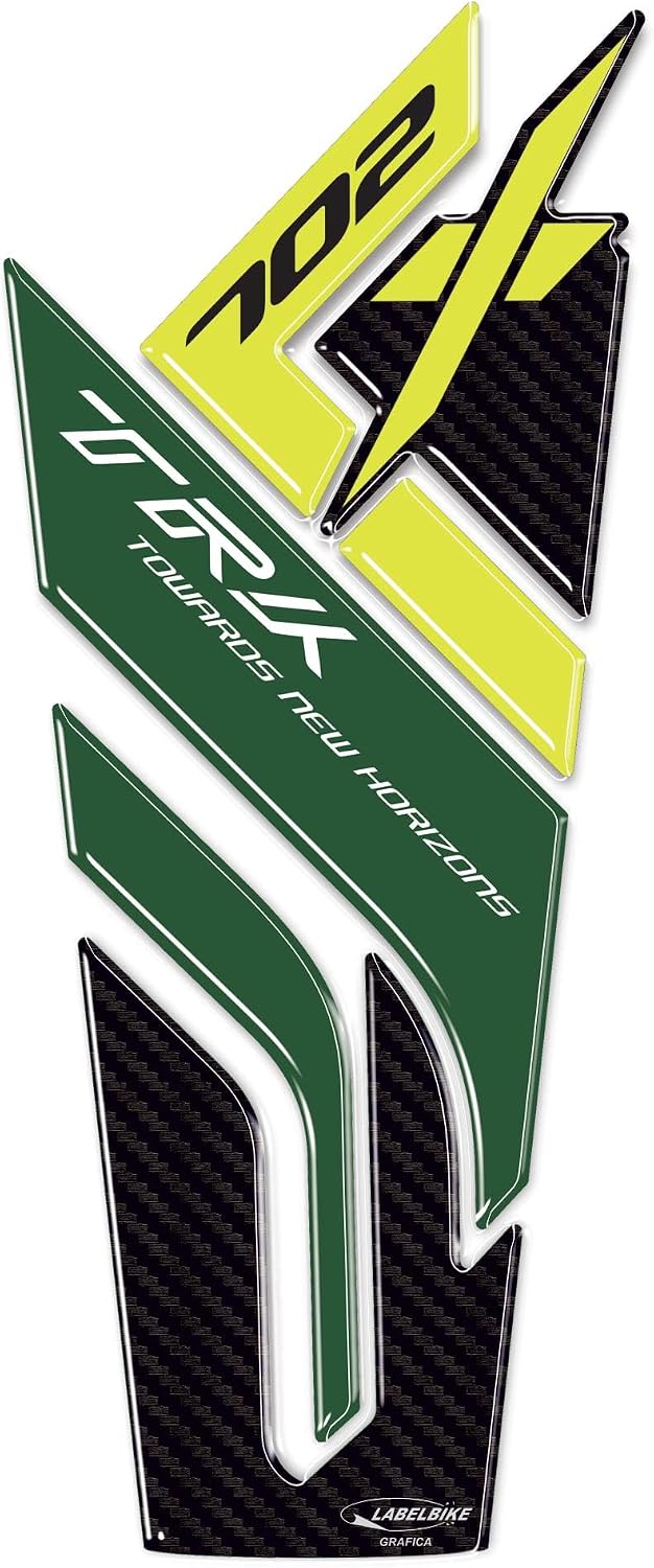LABELBIKE 3D Aufkleber Motorrad Tankpad kompatibel mit Benelli | TRK 702X 2023-2025, Harzschutz, Kra