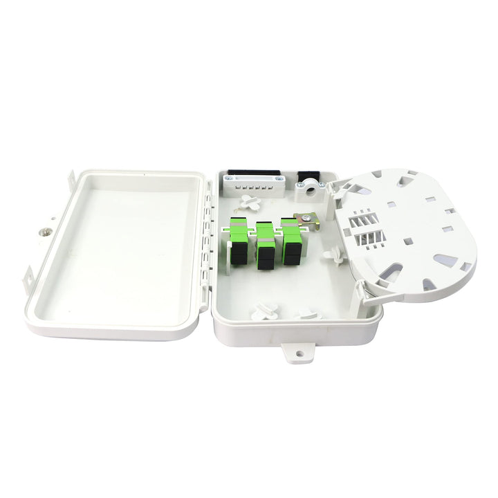6-Core-FTTH Glasfaser Verteilerbox, 6-Port-Glasfaser-Verteilerbox-Splitterbox, für SC, FC, E2000-Ada