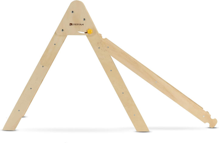 Deryan Luxe Dreieck, faltbar, mit Rampe und Eichhörnchenkäfig/Rutsche – Montessori Gym Möbel aus Hol