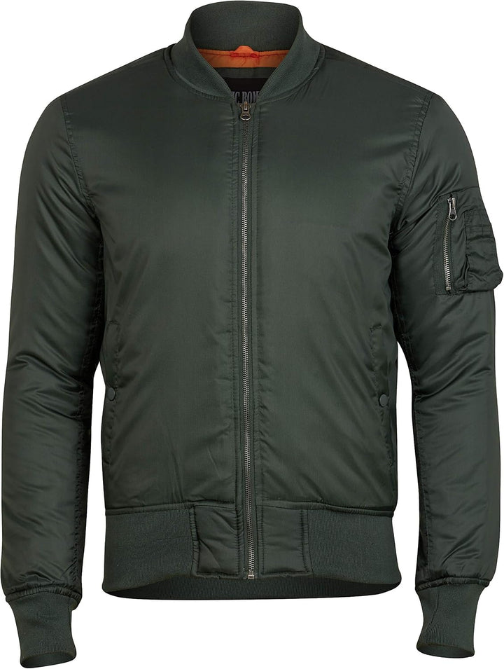 Surplus Raw Vintage Herren Basic Bomberjacke M Oliv, M Oliv