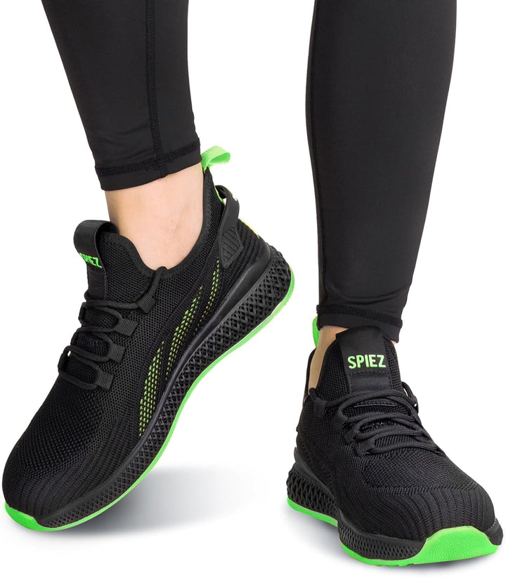 SPIEZ Unisex Sicherheitsschuhe mit Stahlkappe s1, Pannensichere leicht Arbeitsschuhe für Damen und H