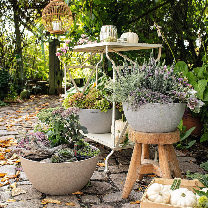 LECHUZA CUBETO Stone 40 sandbeige 13841 40x40x18.3 cm Sandbeige, 40x40x18.3 cm Sandbeige