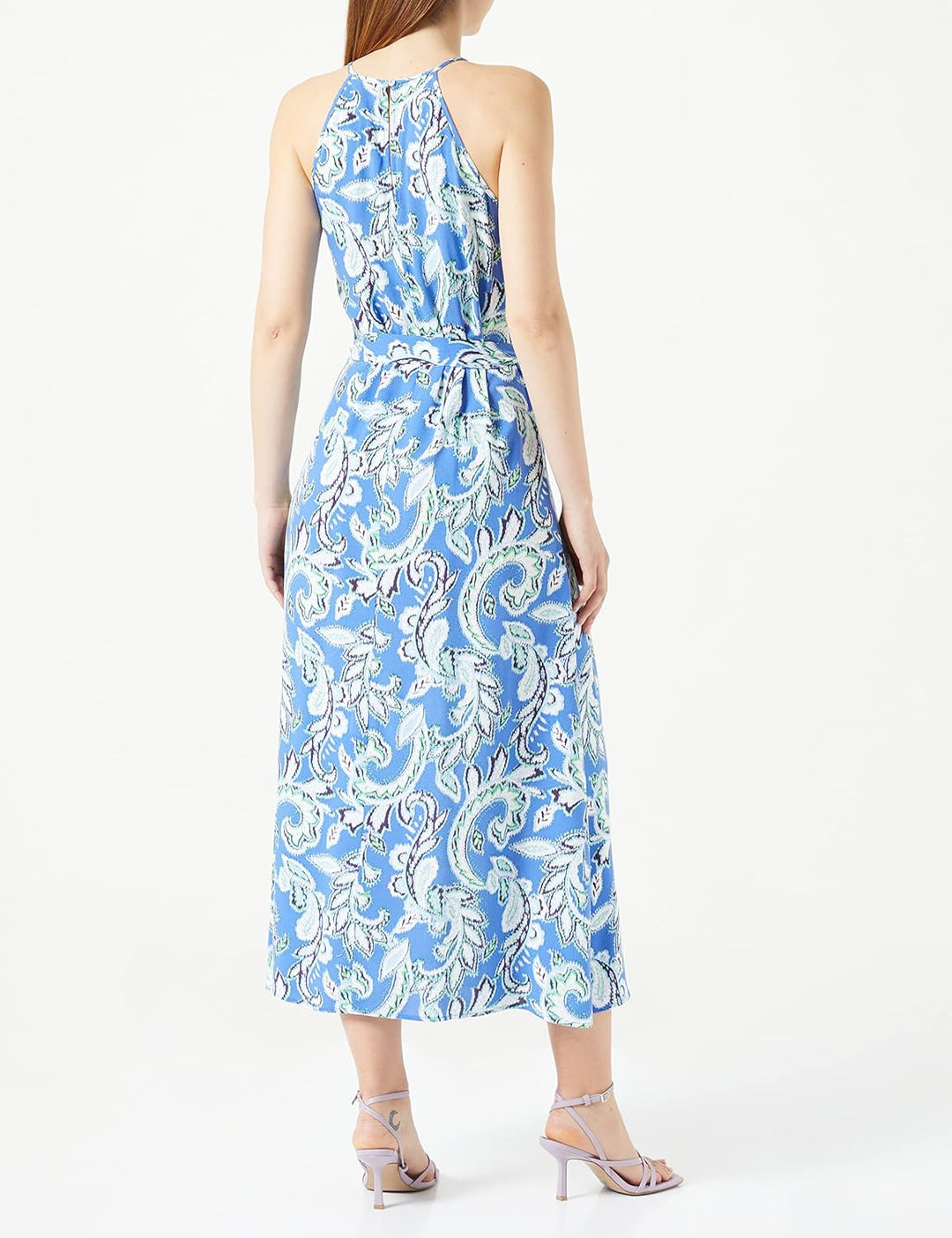 ONLY Damen Onlnova Life S/L Joy Long Dress Aop Ptm 36 Dazzling Blue/Aop:440 Soft Boho, 36 Dazzling B