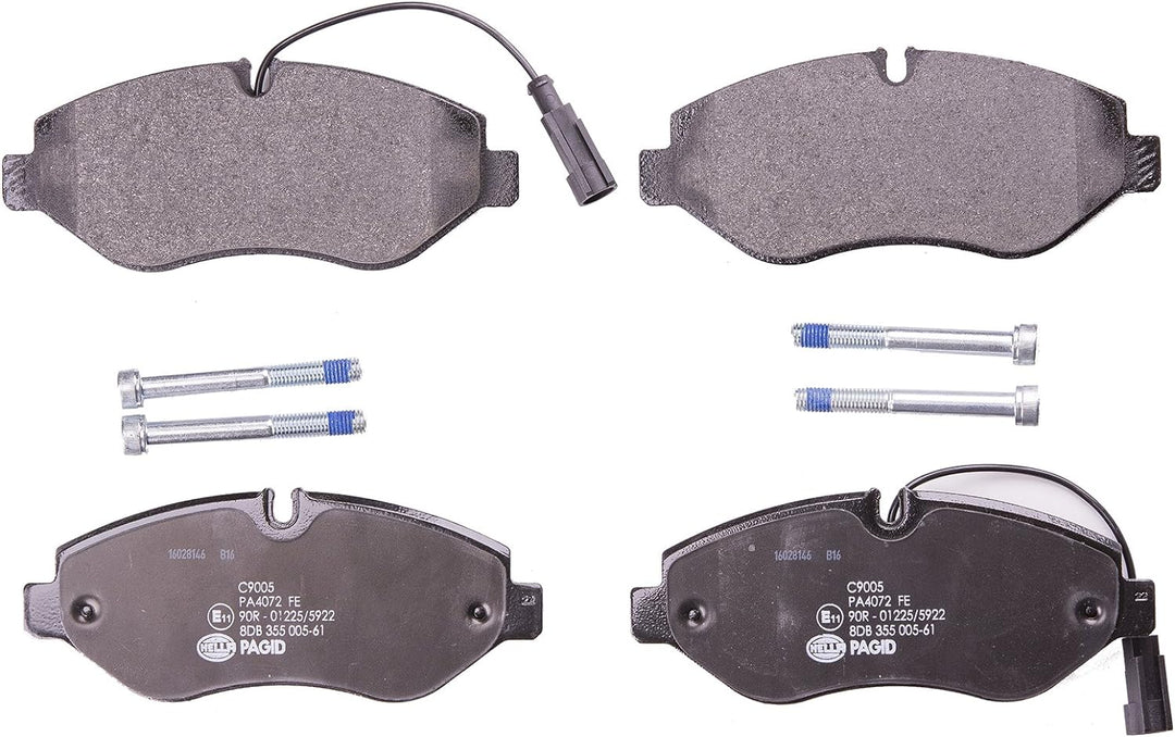 HELLA PAGID 8DB 355 005-611 Bremsbelagsatz - C9005 - Dicke/Stärke: 20.8mm - Bremssystem: Brembo - mi