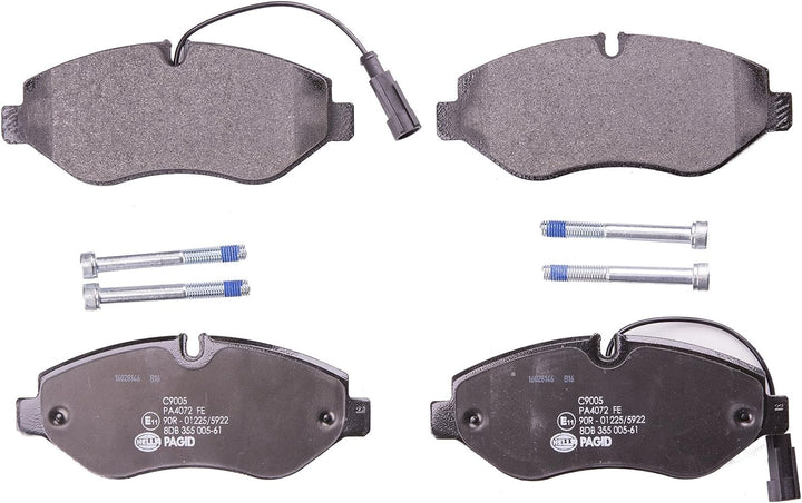 HELLA PAGID 8DB 355 005-611 Bremsbelagsatz - C9005 - Dicke/Stärke: 20.8mm - Bremssystem: Brembo - mi