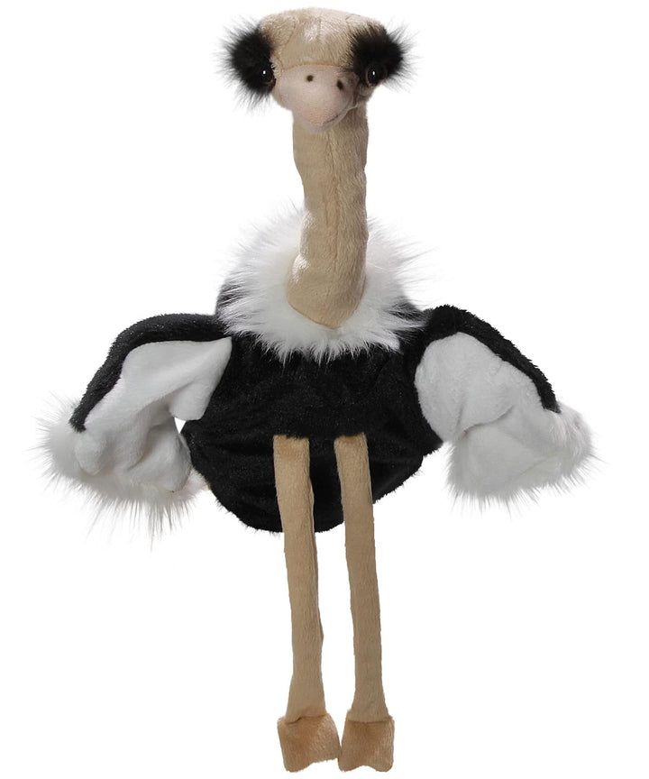 Carl Dick Vogel Strauss Handpuppe, Vogel, Plüschtier, Kuscheltier ca. 40cm hoch, ca. 30cm (nur Körpe